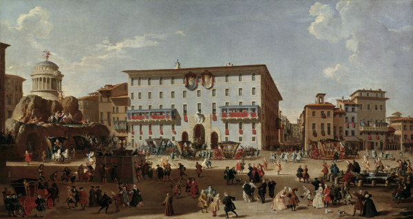 Rome / Piazza di Spagna / Painting from Giovanni Paolo Pannini