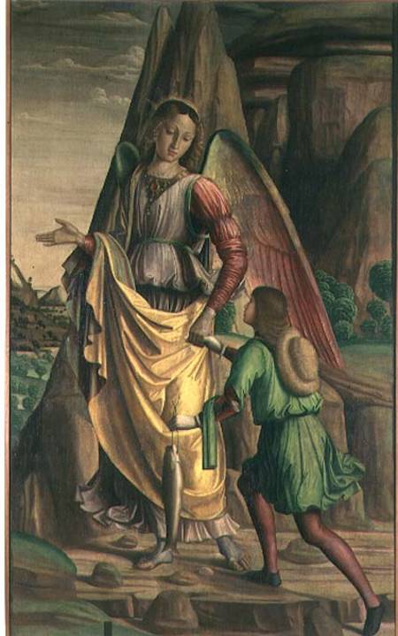 Tobias and the Angel from Giovanni Santi or Sanzio