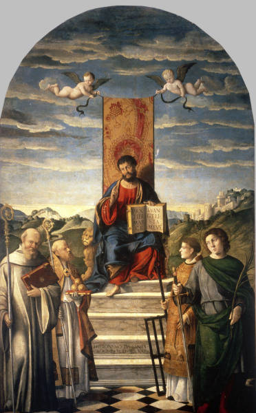 St.Mark on the throne / Santacroce from Girolamo da Santacroce