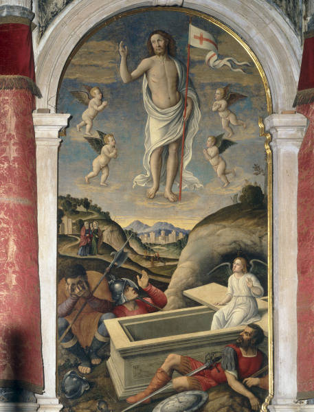 Girolamo da Santacroce /Resurrection/Ptg from Girolamo da Santacroce