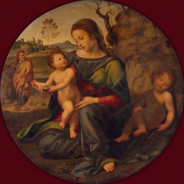 The Holy Family with the young John the Baptist from Giuliano Bugiardini