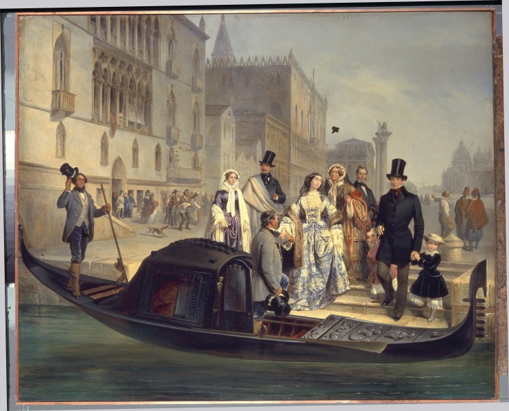 The Tolstoy Family in Venice from Giulio Carlini