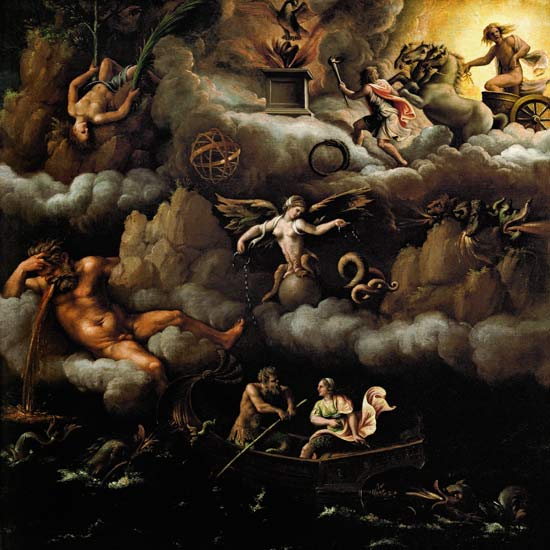 Allegory of immortality from Giulio Romano
