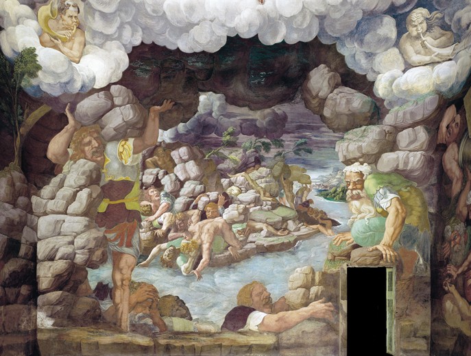 The Fall of the Giants (Sala dei Giganti) from Giulio Romano