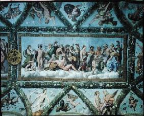 The Council of the Gods, ceiling decoration from the 'Loggia of Cupid and Psyche'