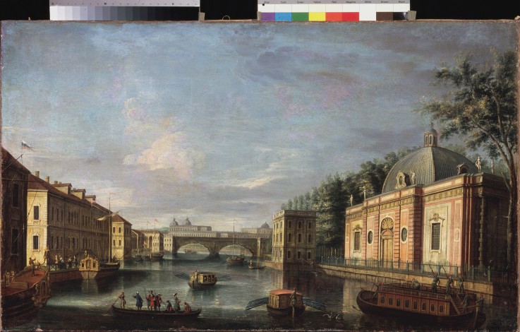 View of the Fontanka River in St. Petersburg from Giuseppe Valeriani