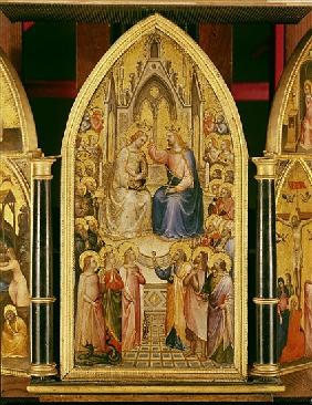 The Coronation of the Virgin, and Other Scenes, 1367 (egg tempera on poplar)