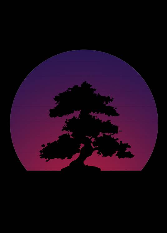 Purple Bonsai Sunset from Sebastian  Grafmann