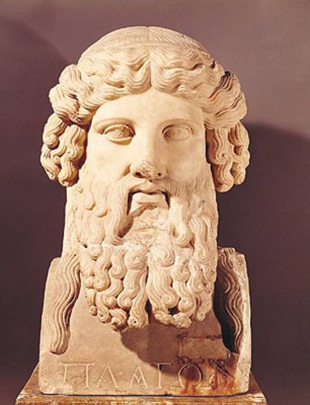 Bust of Plato (c.428-c.348 BC) from Greek