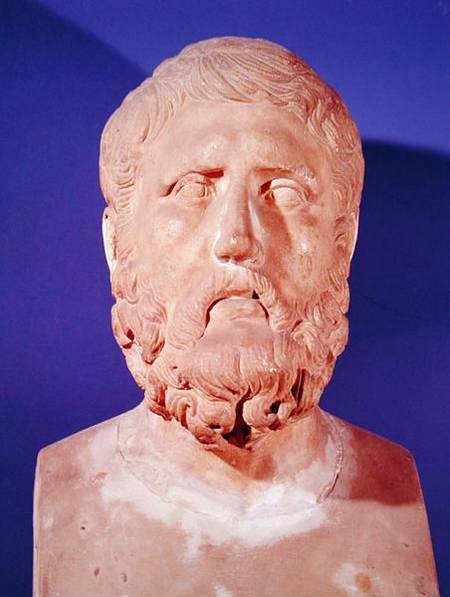 Bust of Zeno of Citium (c.335-c.264 BC) from Greek