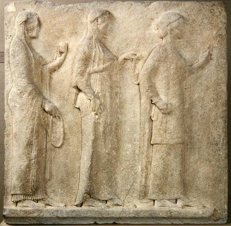 The Three Graces, relief from the Passage of the Theores, from Thasos from Greek