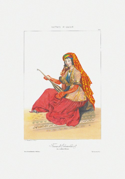 Woman of Shamakhy (From: Scenes, paysages, meurs et costumes du Caucase) from Grigori Grigorevich Gagarin