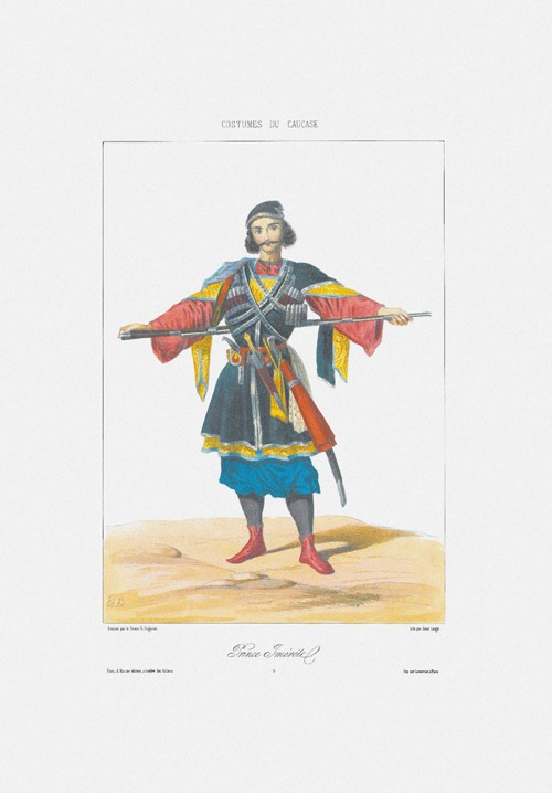 Prince of Imereti (From: Scenes, paysages, meurs et costumes du Caucase) from Grigori Grigorevich Gagarin