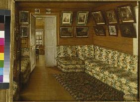 Divan room in a Russian country cottage.