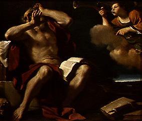 The St. Hieronymus hears the trumpets of the sky. from Guercino (eigentl. Giovanni Francesco Barbieri)