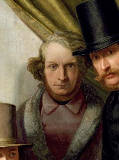 The Members of the Hamburg Artist''s Club, 1840 (detail of 145522) from Gunther Gensler