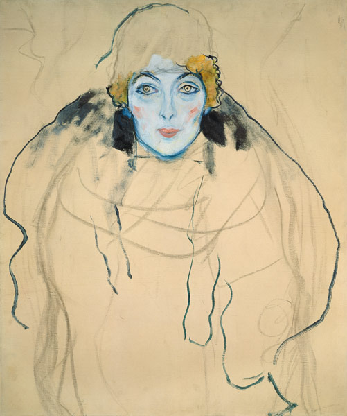 Woman head from Gustav Klimt