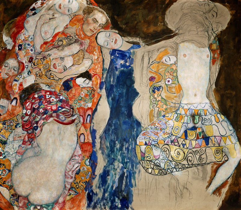 The bride (form) unfinishedly from Gustav Klimt
