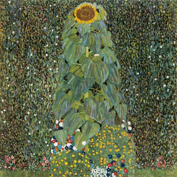 The sunflower from Gustav Klimt