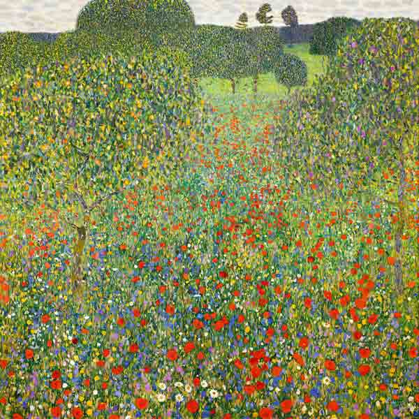 Poppy Meadow from Gustav Klimt