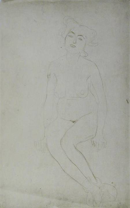 Nude Woman Seated from Gustav Klimt