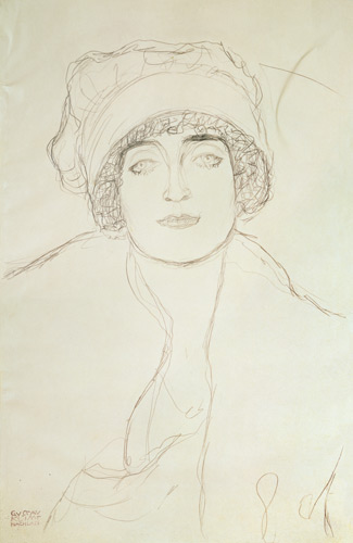 Portrait of a Young Woman from Gustav Klimt