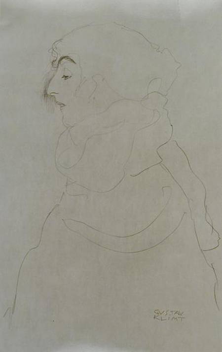 Woman in Profile from Gustav Klimt