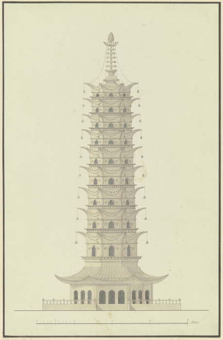 The porcelain tower from Gustav Rügemer
