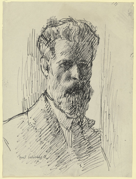 Self-portrait from Gustav Schraegle