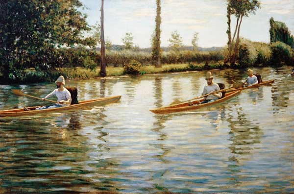 Paddelboote from Gustave Caillebotte