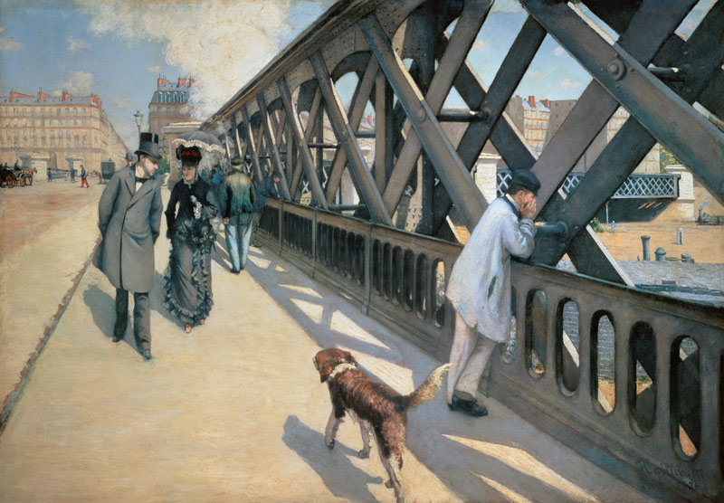 On the Europe bridge from Gustave Caillebotte
