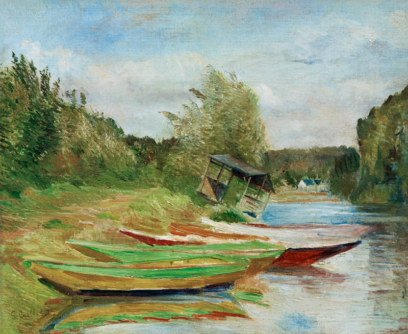 Barques et Cabane from Gustave Caillebotte