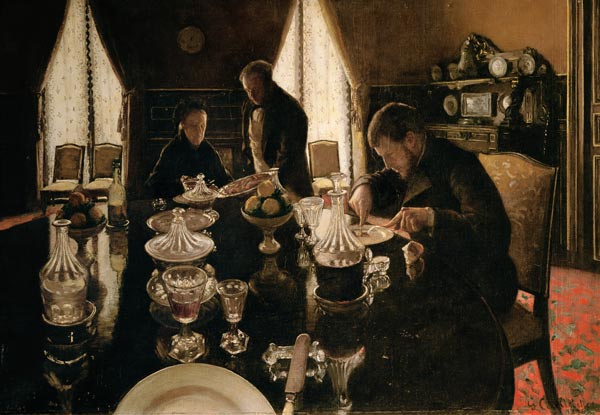 Dinner from Gustave Caillebotte