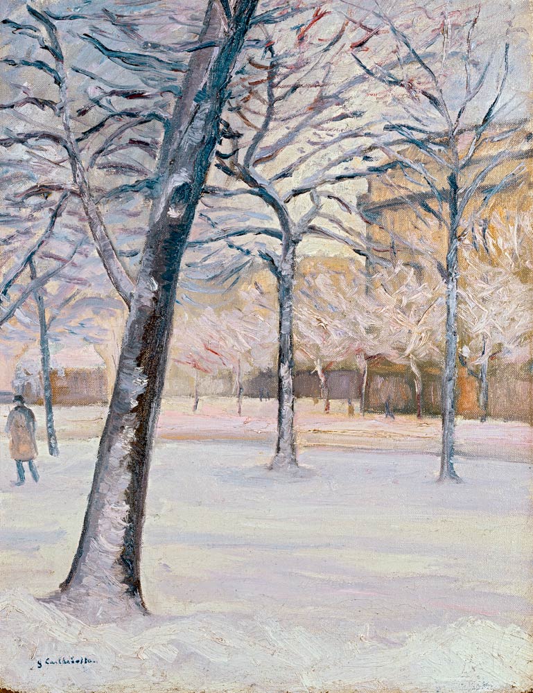 Parc sous la Neige, c.1888 from Gustave Caillebotte