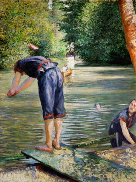 Bathers on the Banks of the Yerres from Gustave Caillebotte