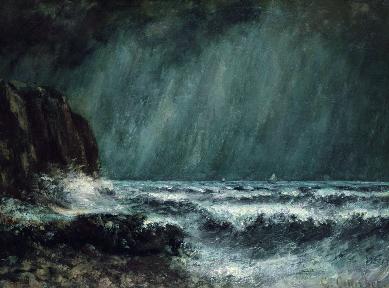Storm at Sea from Gustave Courbet