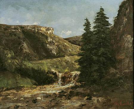 Landscape near Ornans from Gustave Courbet