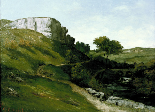 Landscape with River from Gustave Courbet