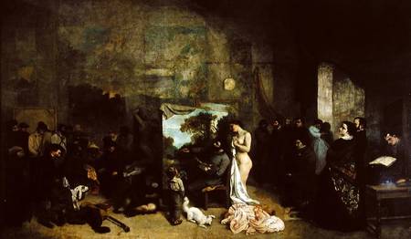 The Studio of the Painter, a Real Allegory from Gustave Courbet