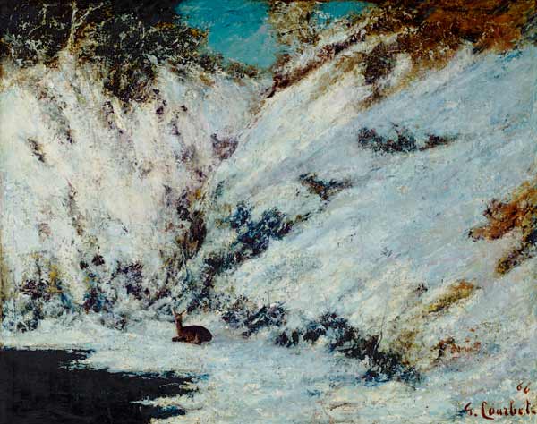Snowy Landscape from Gustave Courbet