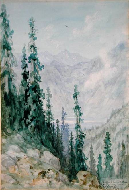 Mountainous landscape from Gustave Doré