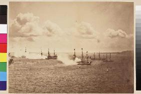 Salut der französischen Flotte vor Cherbourg