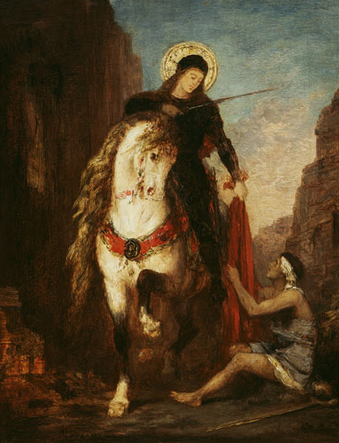 The St. Martin and the beggar from Gustave Moreau