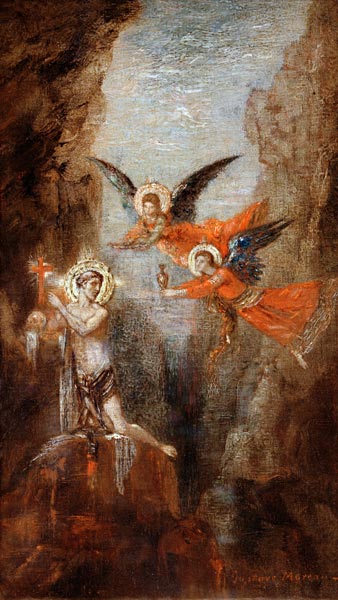 G.Moreau / Saint in the desert from Gustave Moreau