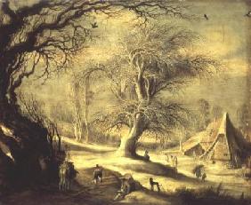 Winter Landscape (panel)