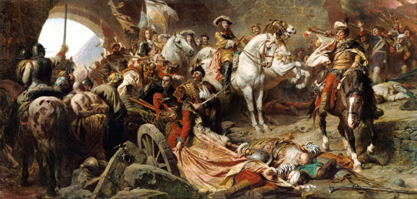 The reconquest of Budavár from Gyula Benczúr