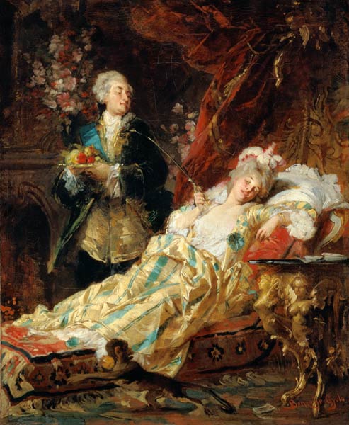 Louis XV and Madame Dubarry from Gyula (or Julius de) Benczur