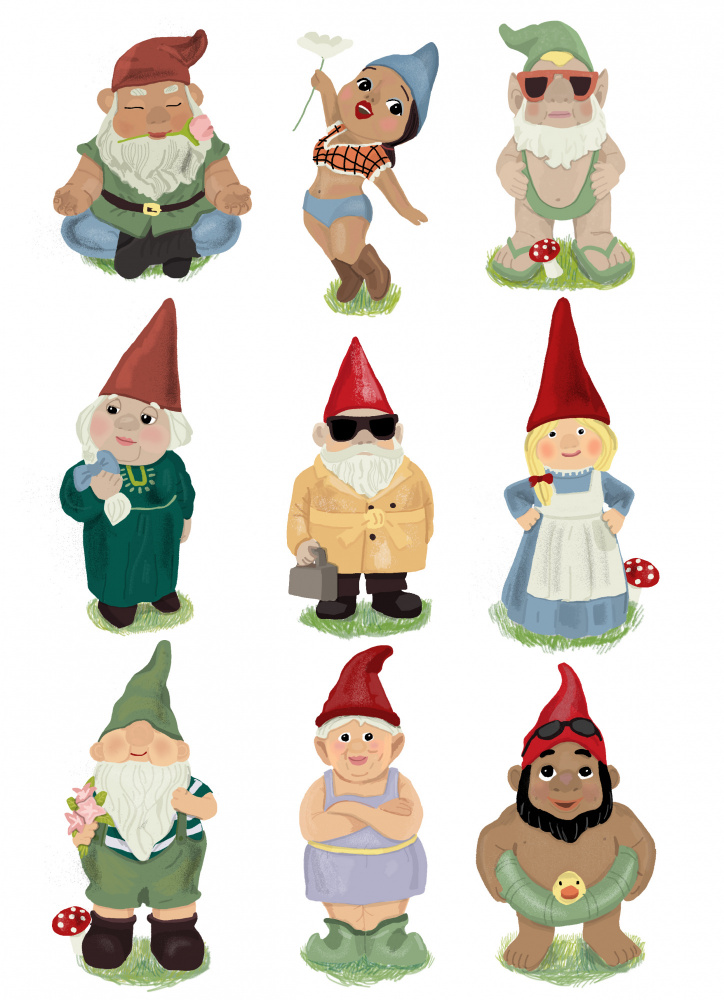 Garden Gnomes from Hanna Melin