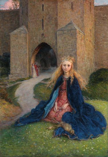 Princess with a spindle, 1896 (oil on canvas) 