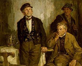 Three men in the tavern from Hans Best